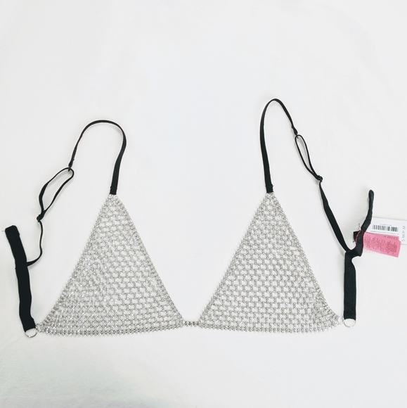 Luxury La Senza Limited Edition Jewelry / Crystal Bra Lingerie Sz S To M - Picture 3 of 10